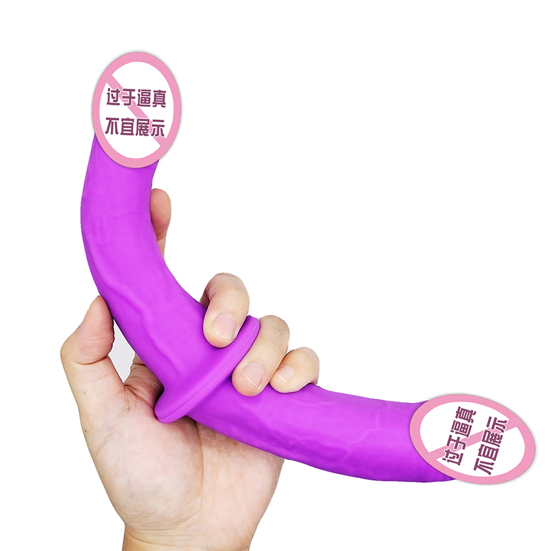 823/824 leszbikus kettős fejű lila felnőttkori szexuális játékok dupla vibrátor penetráció fej dupla oldal véget vetett vibrátor párok számára