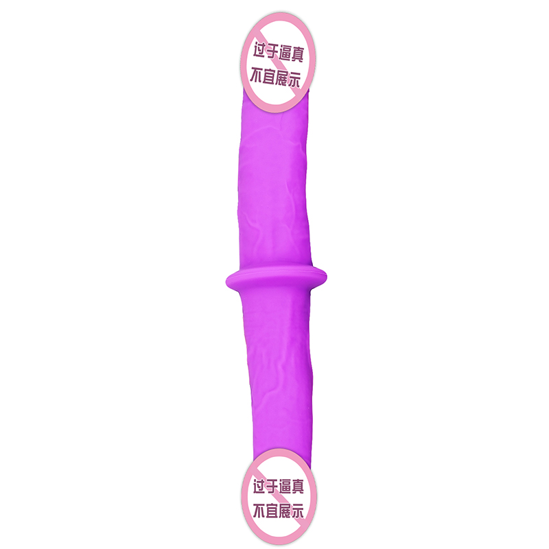 823/824 leszbikus kettős fejű lila felnőttkori szexuális játékok dupla vibrátor penetráció fej dupla oldal véget vetett vibrátor párok számára