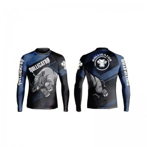 Nagykereskedelmi vacsora jobb szállítója az egyedi prémium férfiak kiütési őröknek BJJ Nogis, Jiu Jitsu Gi Rash Guard