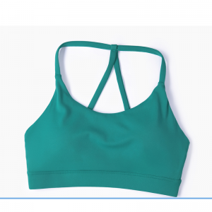 Háromszög hátsó összegyűjti az elasztikus sport melltartót