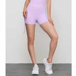 Húzózsinór ráncos egy darabból álló jóga rövidnadrág