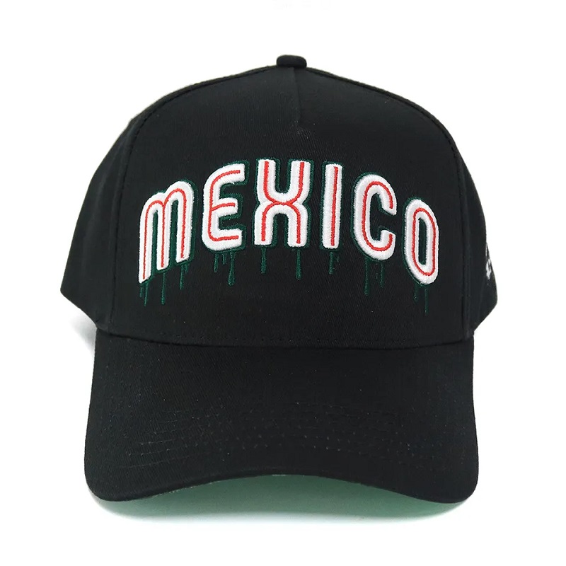 Nagykereskedelmi futó pamut egyedi 3D -s hímzés felépített egy keret baseball kalap 5 panel sport baseball kalapok férfiak számára