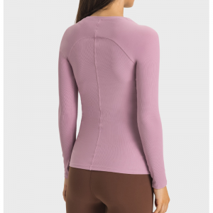 Borda szoros szélesnyakkivágási jóga ing