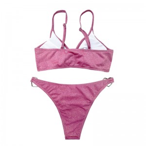 Fémgyűrű kétrészes színes fürdőruhák