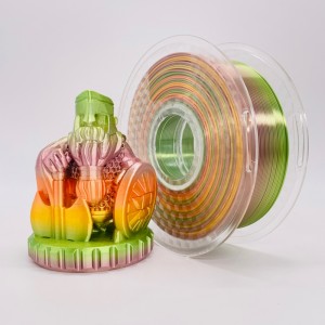 selyem szivárvány multicolour pla szál pasztell színe 1.75 mm 3Dnyomtató PLA szálak