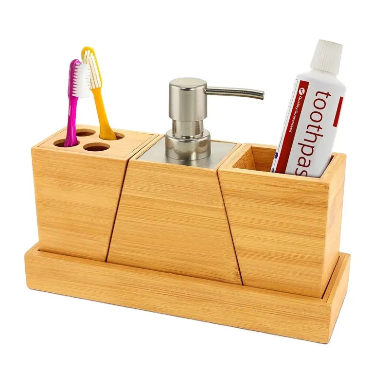 Bambusz fürdőszoba kiegészítő