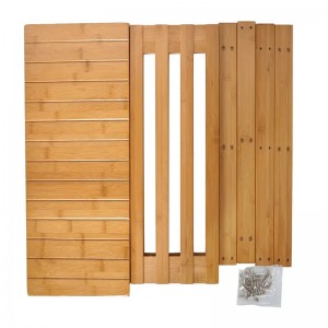 Bambusz cipő pad csizma szervező kárpitozott cipőállvány bejárat tároló