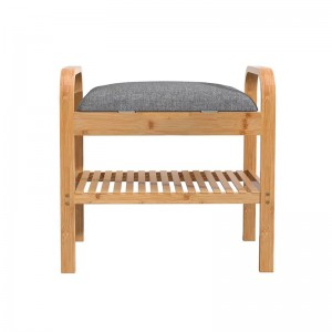 Folyosó kijelző polc szervező tároló cipőállvány pad bambuszpad