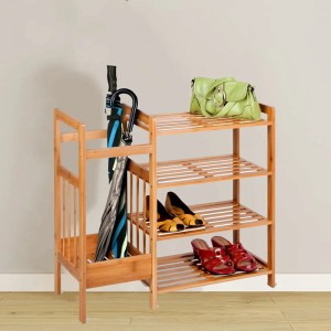 Négy rétegű multifunkcionális bejárati tároló bambuszcipő