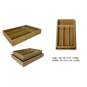 Bambusz evőeszköz -szervező