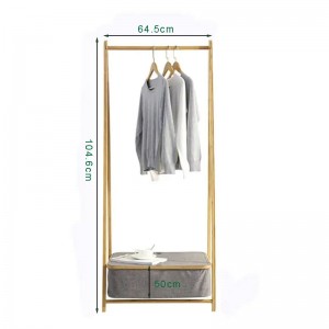 Új dizájn bambuszpolc éjjeli bútor mosoda ruhák szárító állvány tároló akadályokkal