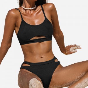 Kivágó gombócnyakkarvénás&Hipster bikini szett