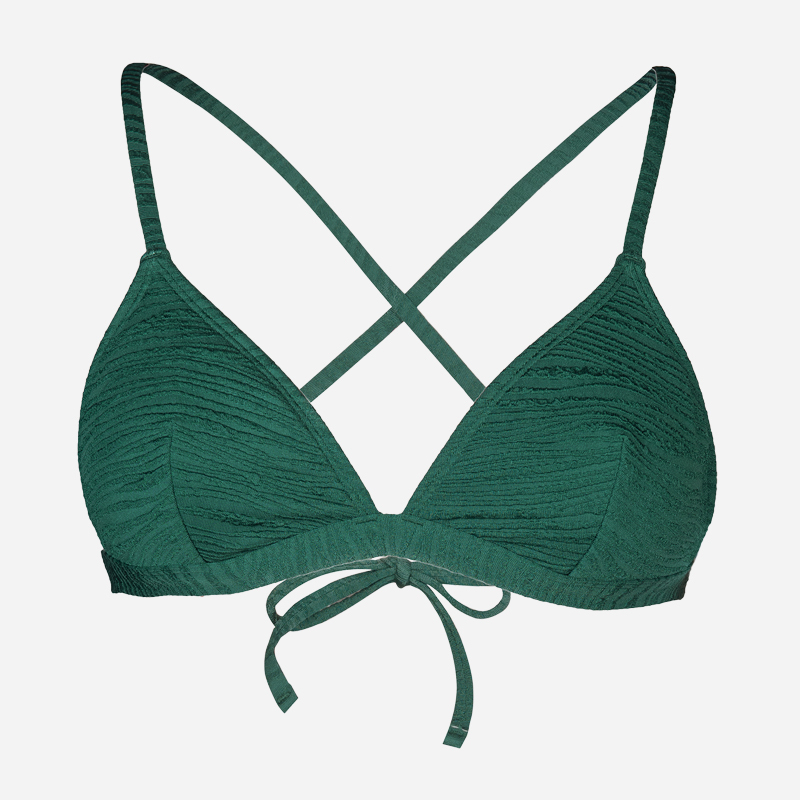 Sávos háromszög bikini felső