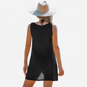 Kötött Twist-Hem Cover-Up Top