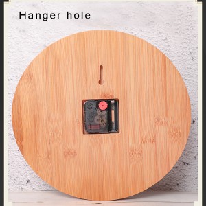 Bambusz kézműves kreatív falióra otthoni dekoráció