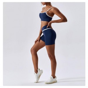 SC9271 aktívnői jóga fitnesz edzés jóga rövid szett sport melltartónők zökkenőmentes jóganadrágnadrág szett