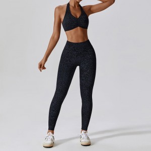 SC1054 jógakészlet fitnesznő 2024 Sport melltartó és Leggingsnyomtatási fitnesz jóga viselet tornateremnői készlet