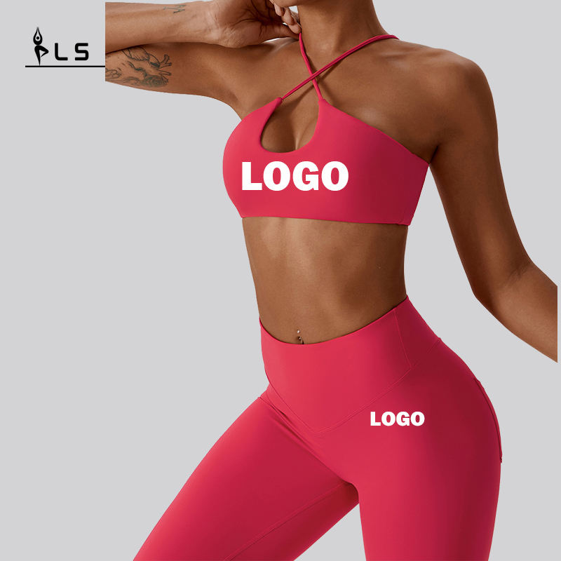 SC1061 Sport melltartó és Leggings Set jóga Conjunto jóga öltöny, szett anők számára kültéri tornaterem fitnesz viselet