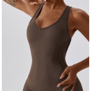 Kiváló minőségű pályafutás edzéskészletek jóga fitnesz viselet jumpsuitsnők számára Egy darab zökkenőmentes jógakészletek bodyuit