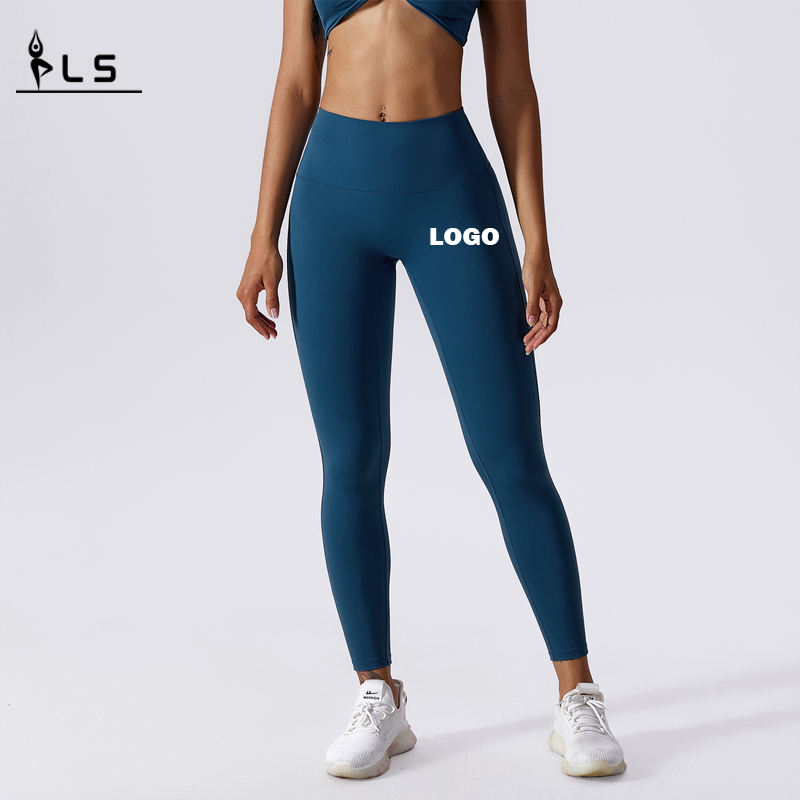 SC101112 Stretch kompressziós zökkenőmentes futó jóga lábak, de emelje fel a magas derékú sportnői tornaterem jóganadrág zsákmány Leggings