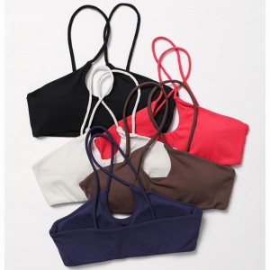 Sc10165nylon zöld lélegző felnőttek sport melltartó aktív szexi háttér egyedi logó tornaterem karfal sport melltartó