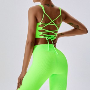 SC10167 sport melltartónagy mellnői jóga rövidnadrág lány Kína zökkenőmentes párnázott sport fitnesz edzés tornaterem sport melltartó