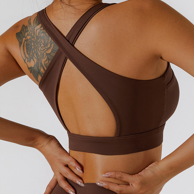 SC10187 Sports Fitness Tank Topsnagy hatású sport melltartó fűző elülső zip sport melltartó