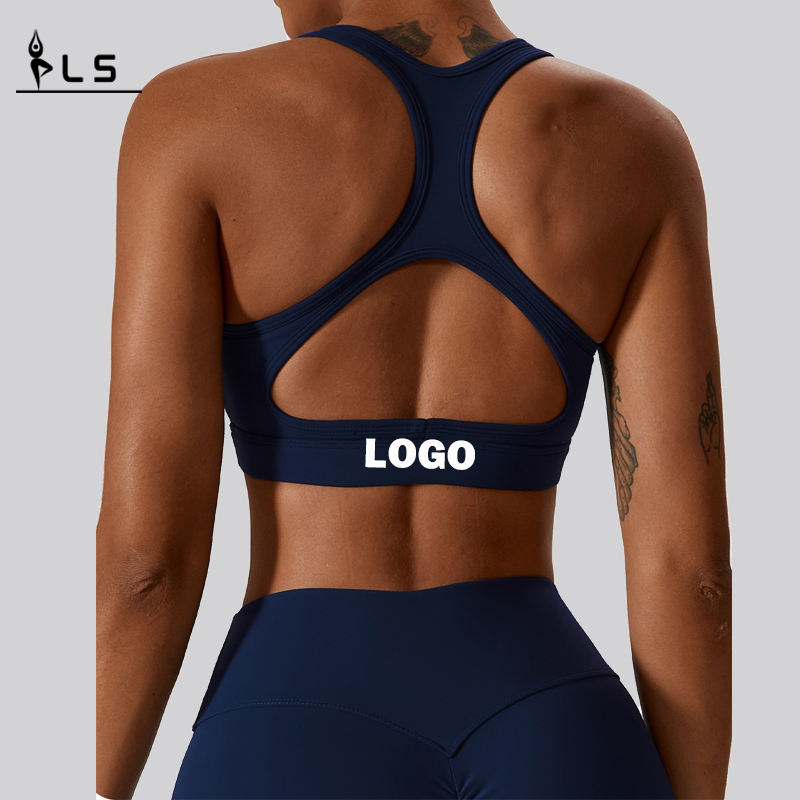 SC10189 Női fitnesz versenyző Back Sports Bra jóga Viseljen lágy támogatást kompressziós jóga szexi sport melltartó