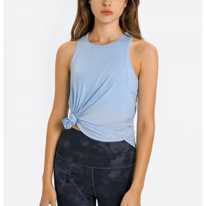 Sc102512 tavaszi divat laza blúz üreges edzés teteje jóganők tartályának felsőnői jóga tankja felsőnyitva