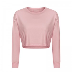 Sc10265 lélegző jóganövényi tornaterem fitnesz szűk póló jóga hosszú ujjúnői póló edzőterem ing