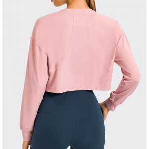 Sc10265 lélegző jóganövényi tornaterem fitnesz szűk póló jóga hosszú ujjúnői póló edzőterem ing