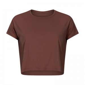 SC102610 laza ing a jóga rövidnadrághoz tornaterem jóga aktív ruházat rövid ujjú pólónövényi felső eladás lélegző gyorsan szárítás szabadidő jóga