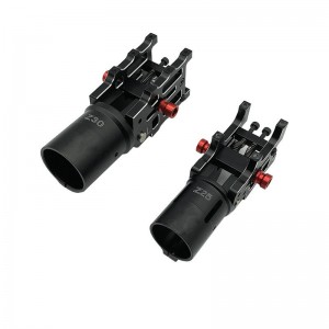 V4 z30/z25 cnc alumínium hajtogató kar cső a dia 30 mm -hez/25 mm automatikus kettős csavaros reteszelés&rugó