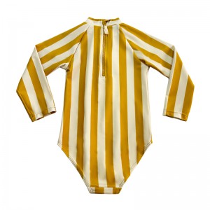 Egyrészes csíkos kisgyermek fürdőruha