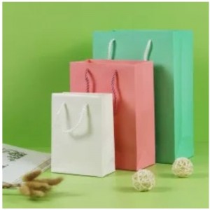 Rózsaszín kraft papírzacskó