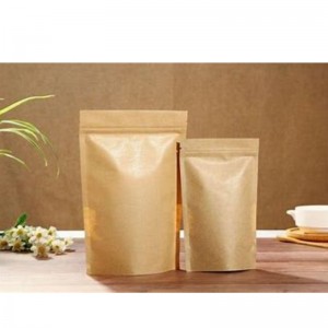 Kraft élelmiszerzsák cipzárral zárva