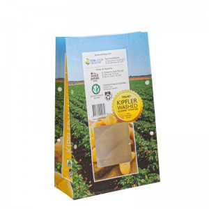 Papírzsákok ételek elvihető gyümölcs papírzsák kraft táska kicsi kiskereskedelem papír táska csomagoló papírcsomagoló táskák