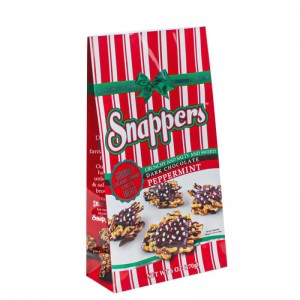 Prémium fehér kraftnagykereskedelmi csomagolás élelmiszer -papír táskák csomagolása