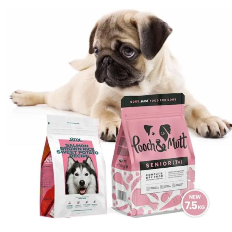 Egyedi Big 10 kg 15 kg 20 kg -án visszafordítható cipzár pla pbat biológiailag lebontható műanyag kedvtelésből tartott kutya kezelések táplálékcsomagoló táska ételhez