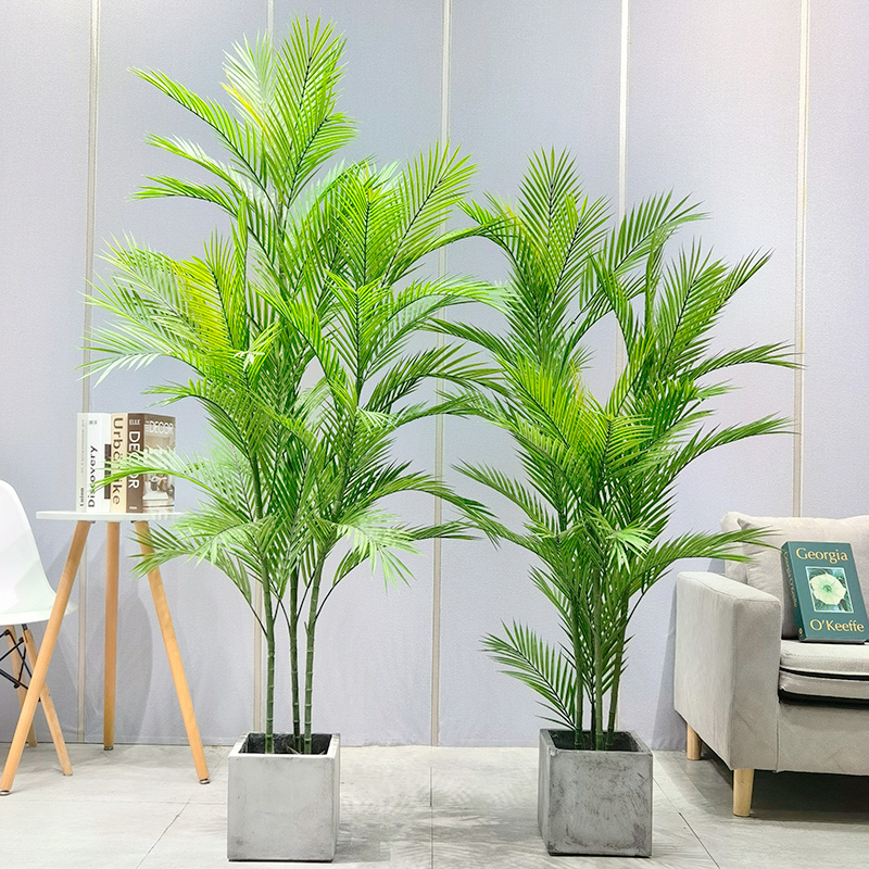 Nagykereskedelmi gyári ár Areca palm dypsis lutescens testreszabható mesterséges pálmafa cserepes