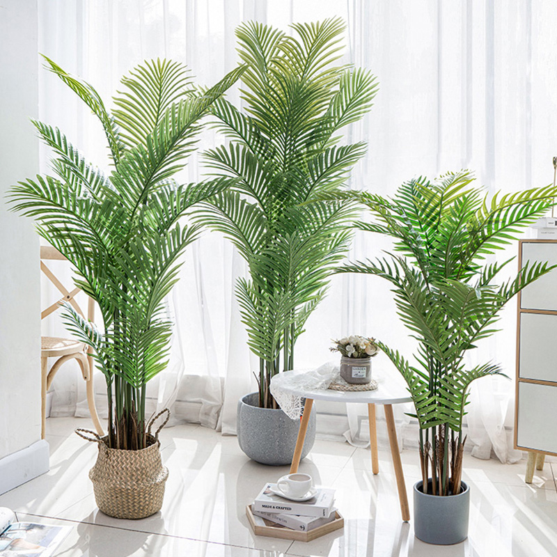 Nagykereskedelmi gyári ár Areca palm dypsis lutescens testreszabható mesterséges pálmafa cserepes