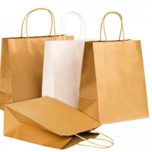 Kraft papírzacskó a saját logójával