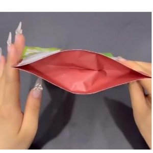 Népszerű felállt cipzáras tasak a savófehérje porcsomagoláshoz kávécsomagoláshoz