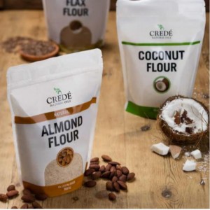 Egyéninyomtatott élelmiszer -csomagoló táska Ziplock kraft papír álljon fel cipzárral és ablakkal