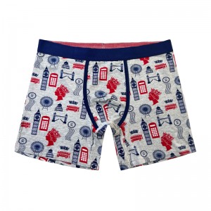 Testreszabja a sima színű fehérnemű divatot, teljesnyomtatott, kényelmes, puha férfi fehérnemű férfiak karácsonyi boxer rövidnadrág szín kontraszt