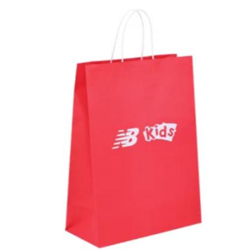 Fehér barna kraft újrahasznosított egyedi készítésű bevásárlóhordó vegyen ki kiskereskedelminagykereskedelmi divat ajándék promóciós papírzacskó