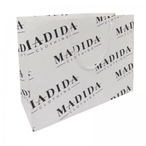 Nagykereskedelmi egyedinyomtatott logó legjobb árvásárlás kiskereskedelem kisnagy luxus papírzacskók saját logójával