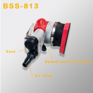 Háromszög alakú pneumatikus csiszoló rezgő hardver polírozás és rozsda eltávolító csiszolópapír száraz daráló