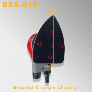 Háromszög alakú pneumatikus csiszoló rezgő hardver polírozás és rozsda eltávolító csiszolópapír száraz daráló