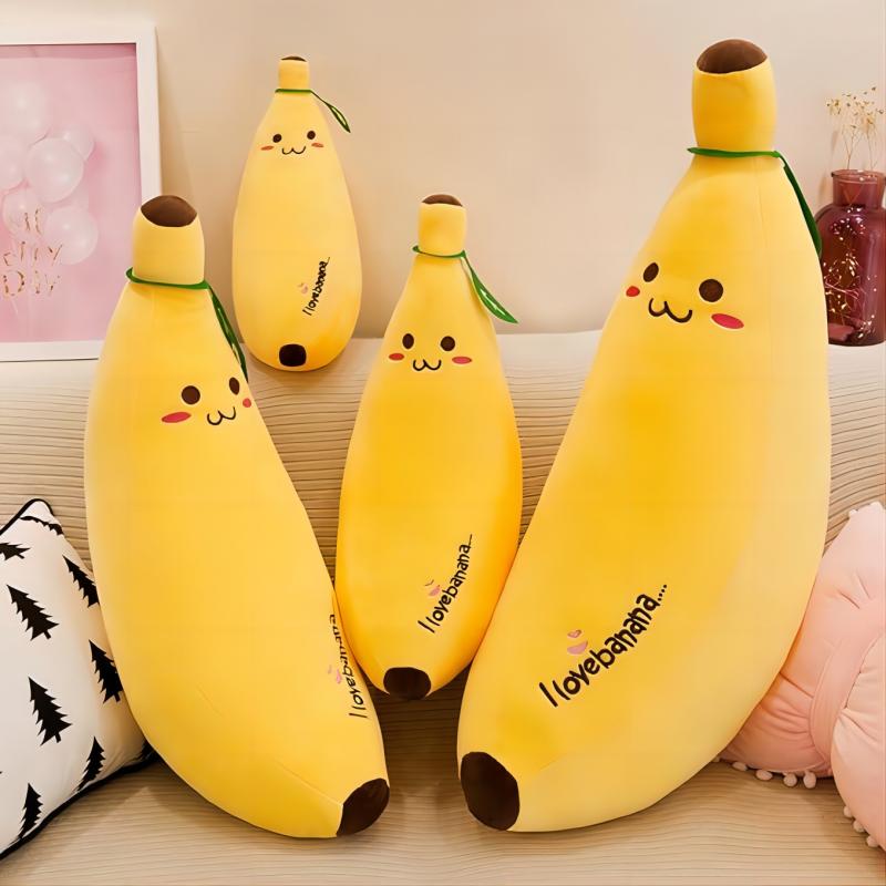 Banán plüss párna
